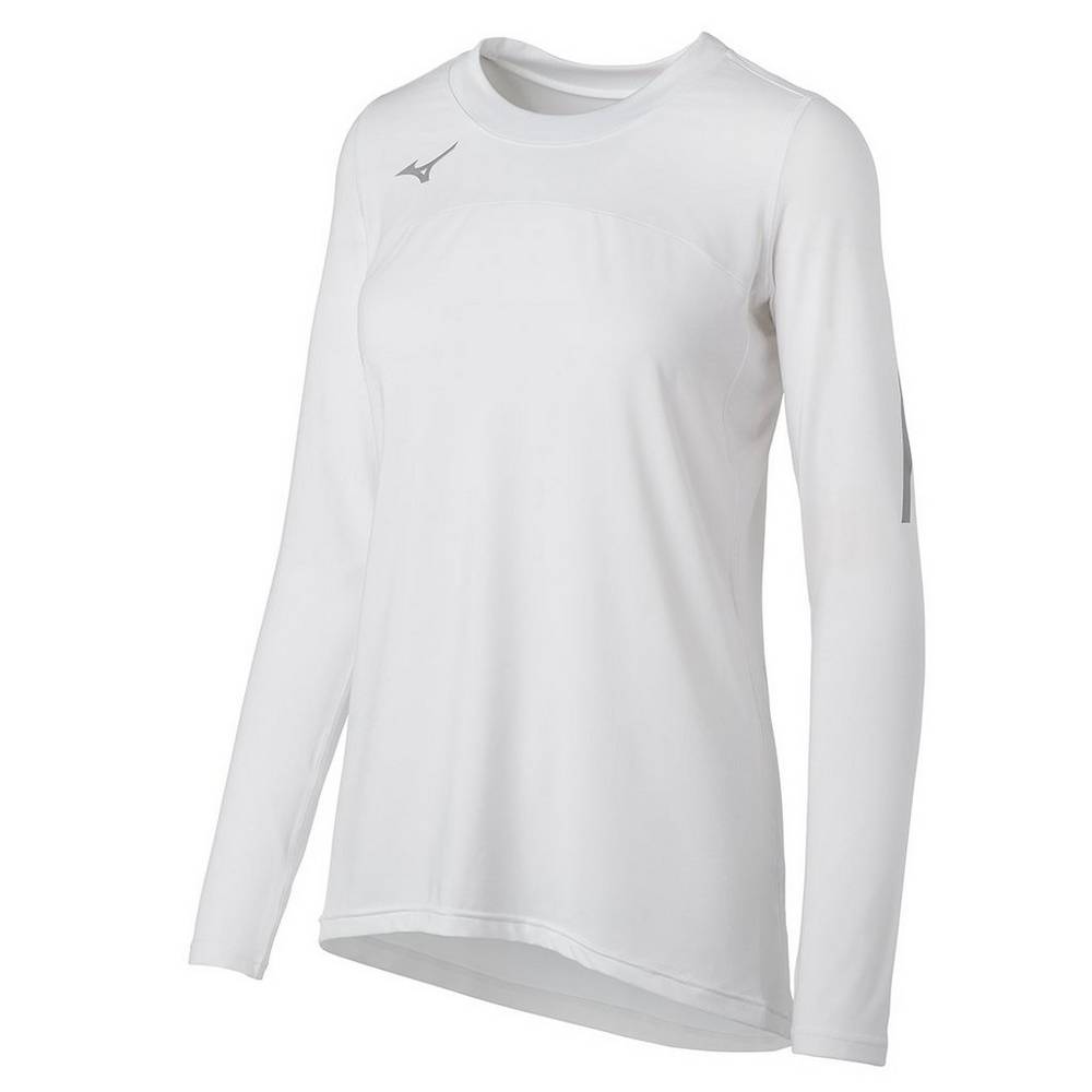 Damske Dresy Mizuno Techno VII Long Sleeve Volejbalove Biele Vypredaj WKPG01587